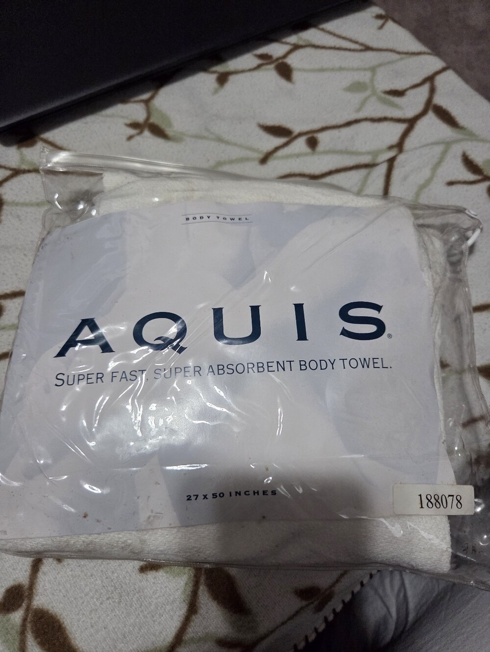 Aquis Super Absorbent Body Towel - White Great For The Gym Or Camping Or Travel.